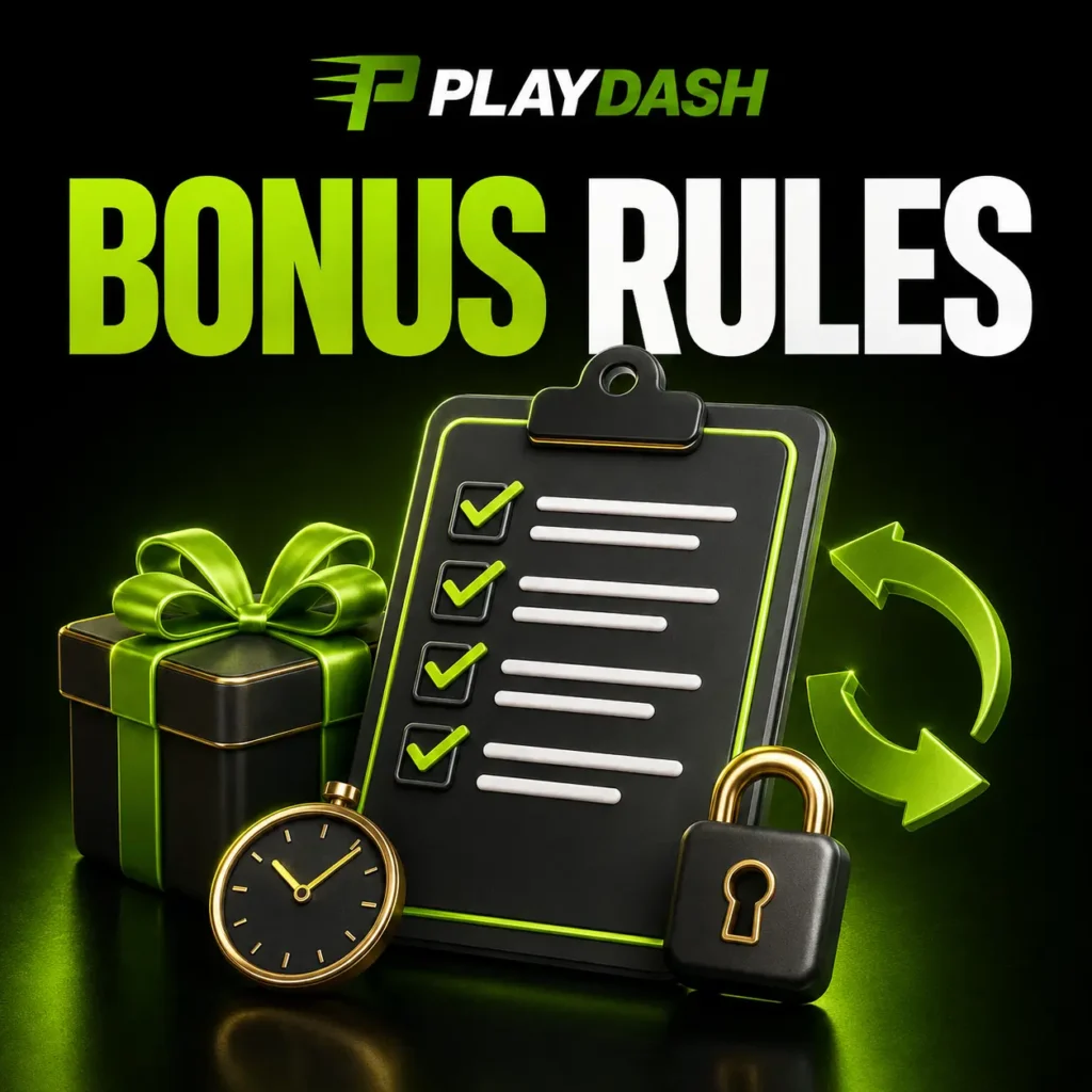 PlayDash bonus rules and promotion checklist