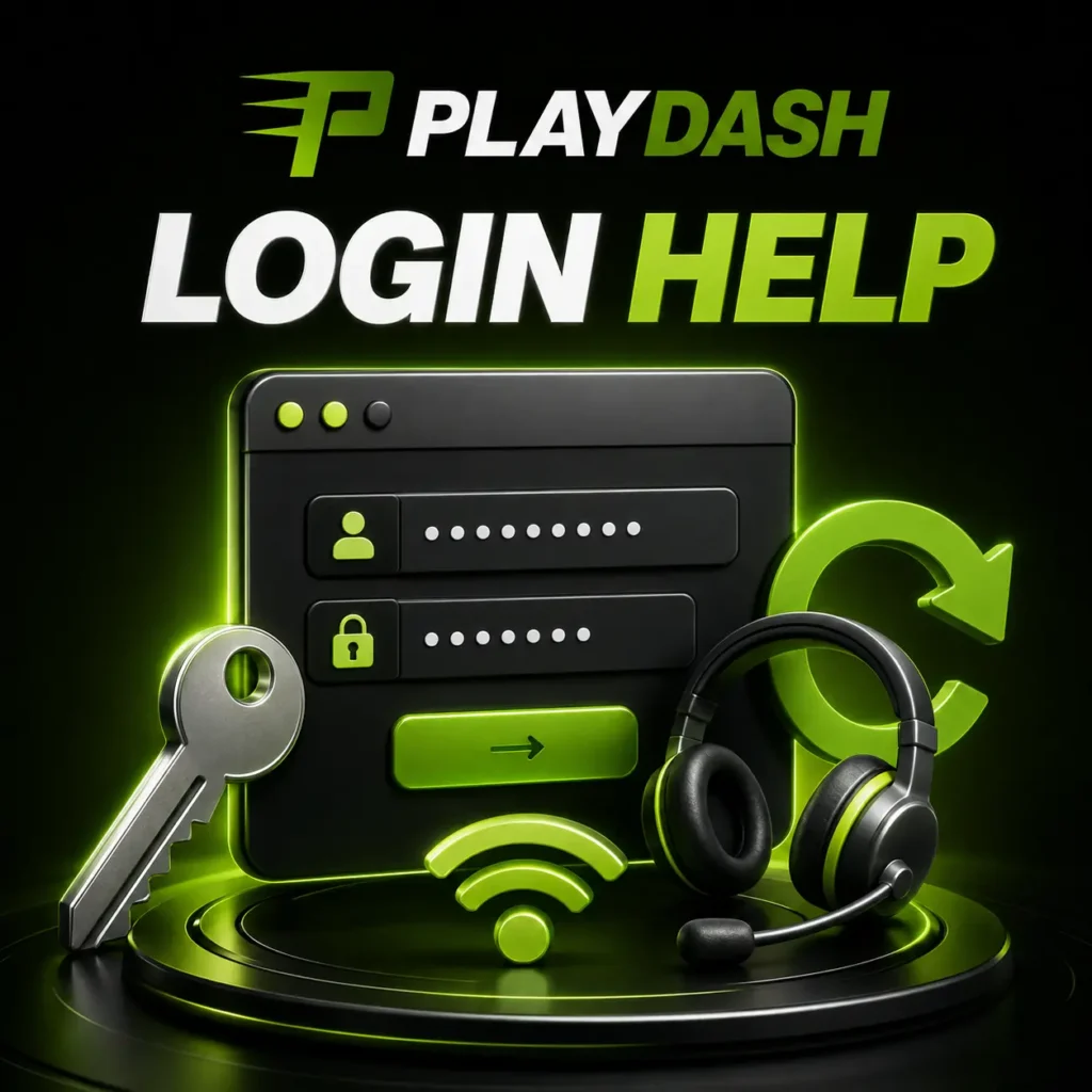 PlayDash login help with password recovery and support tools